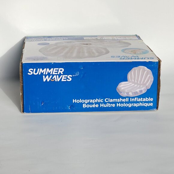 Clamshell Ride-On Lake Inflatable Float/Lounger BNIP FUNSICLE Iridescent - Picture 4 of 7